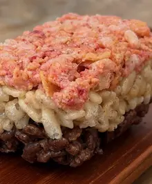 Neapolitan Rice Krispie Treats