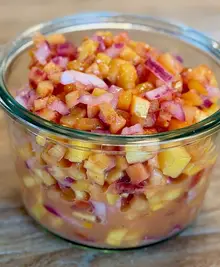 Peach Mango Salsa