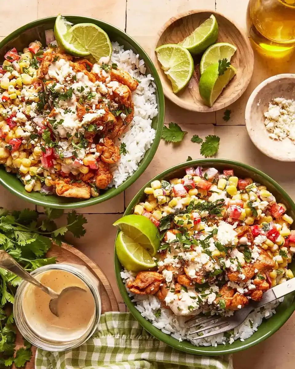 Street Corn Chicken Power Bowls