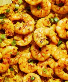 Sweet Corn Shrimp & Rice Skillet