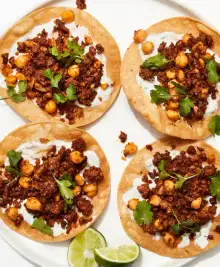 Chickpea and Chorizo Tostadas