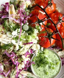 Green Goddess Bowl with Chicken and Quinoa