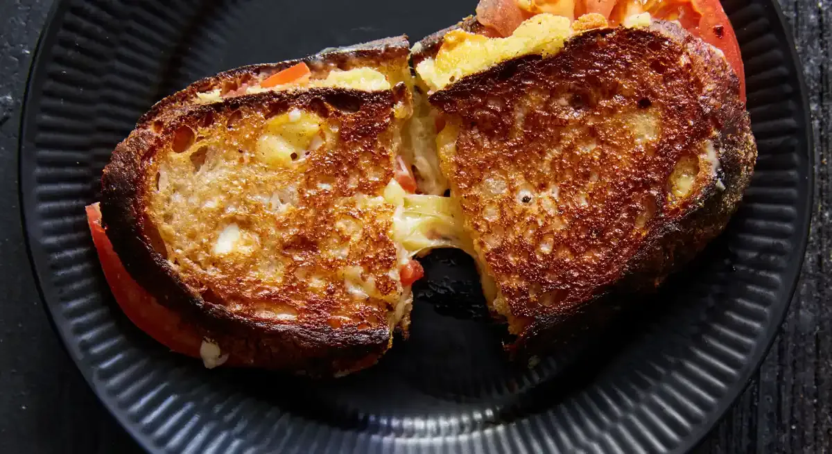 Grilled Cheese with Peak Tomatoes