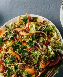 Frisée and Carrot Ribbon Salad with Za'atar-Lemon Vinaigrette