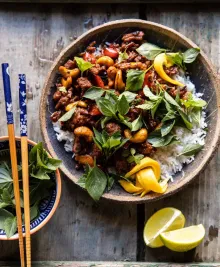 Better Than Takeout Sweet Thai Basil Chicken.