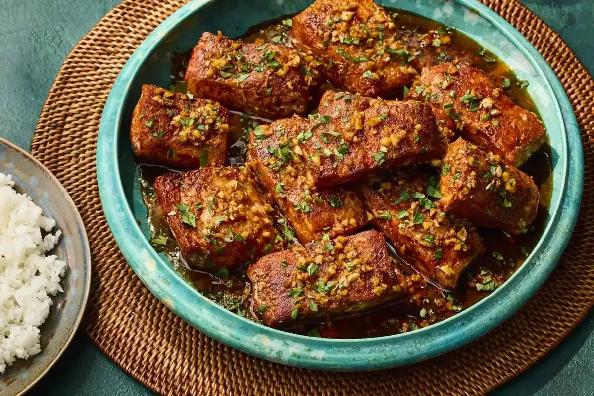 Smoky Garlic-Butter Fish