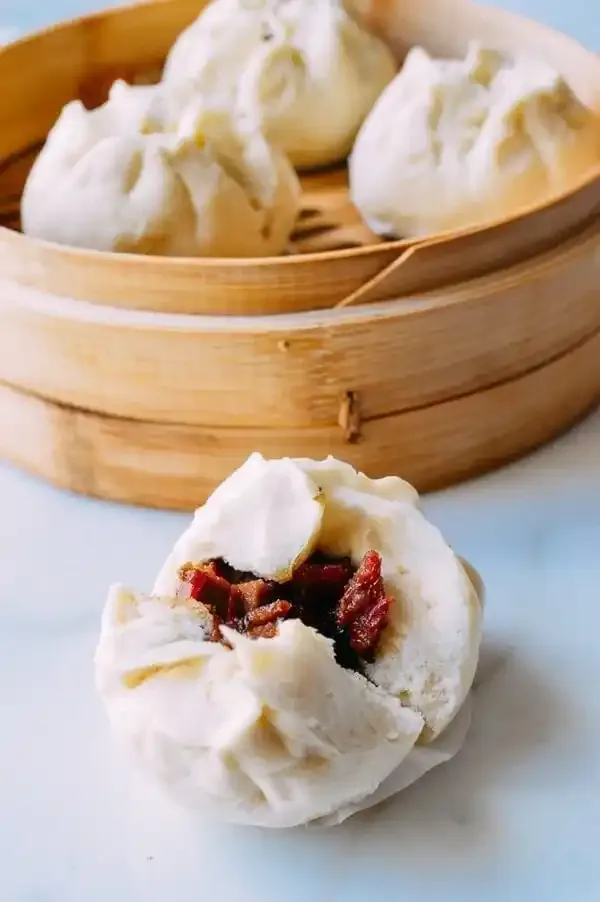 Steamed BBQ Pork Buns (Char Siu Bao)