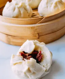 Steamed BBQ Pork Buns (Char Siu Bao)