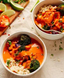 Rich Red Curry with Roasted Vegetables