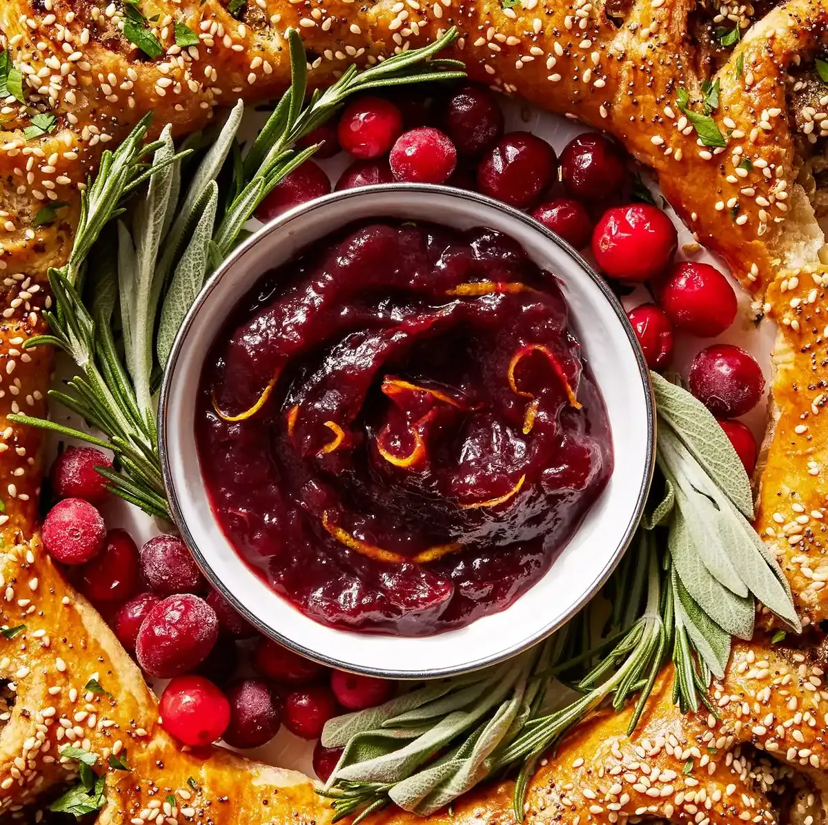 Sausage Roll Wreath