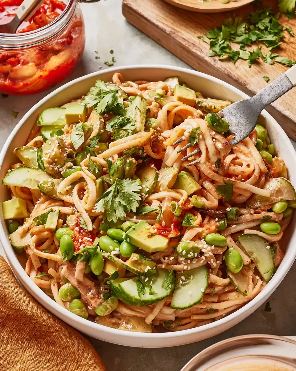 Udon Noodle Bowls with Special Sauce