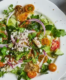 Fattoush with Queso Fresco