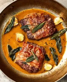 Skirt Steak Saltimbocca