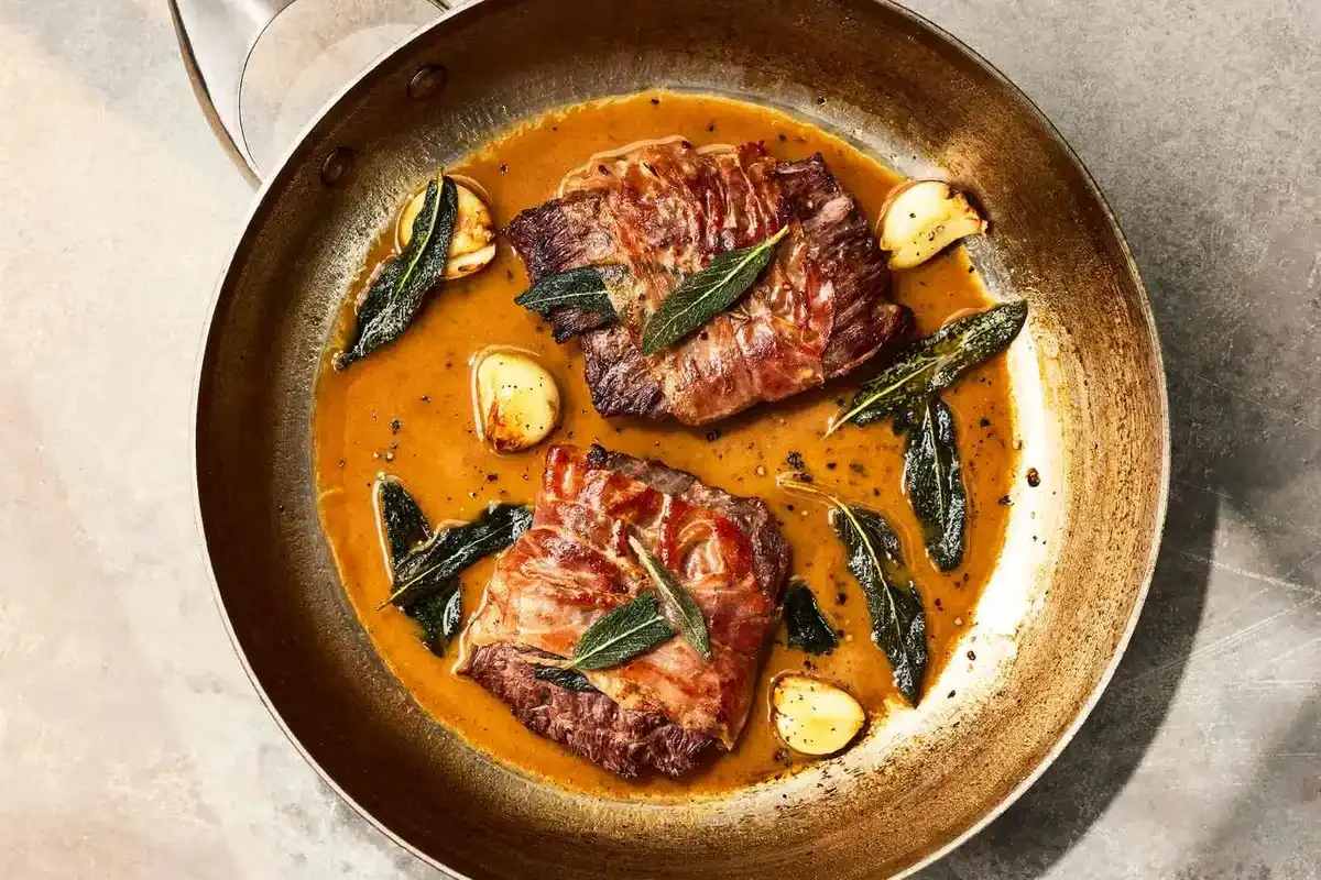 Skirt Steak Saltimbocca