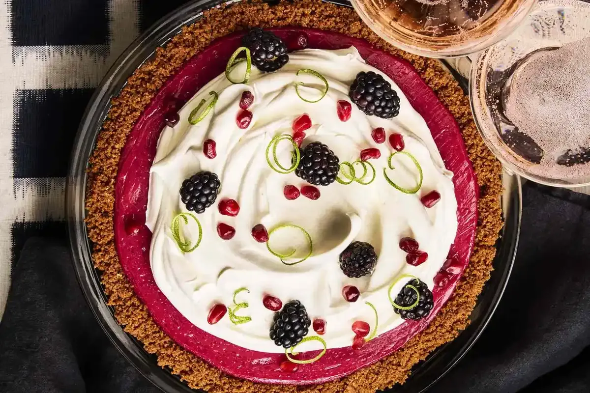 Cranberry-Lime Curd Pie