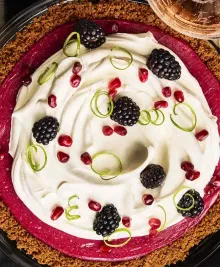 Cranberry-Lime Curd Pie