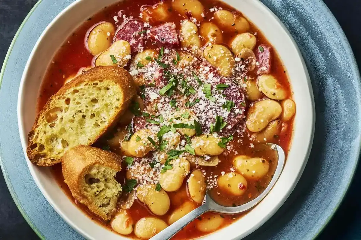 Gigante Beans with Sausage