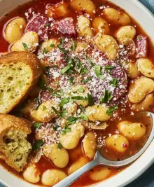 Gigante Beans with Sausage