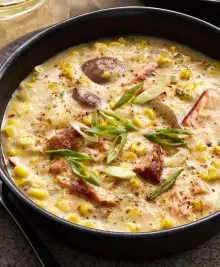 Smoked Salmon Corn Chowder