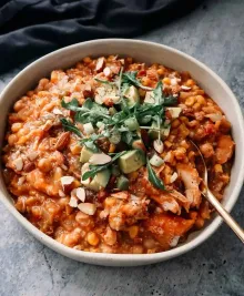 Slow Cook Salsa Chicken Quinoa Chili