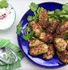 Ottolenghi's Turkey Zucchini Meatballs with Lemony Yogurt Sauce