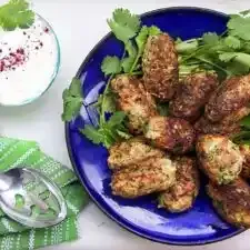 Ottolenghi's Turkey Zucchini Meatballs with Lemony Yogurt Sauce