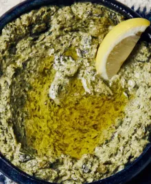 Swiss Chard–Tahini Dip