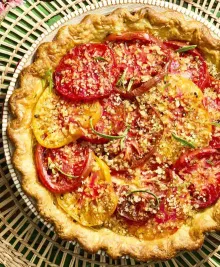 Tomato Pie with Rosemary Crust