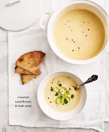 Roasted Cauliflower & Leek Soup