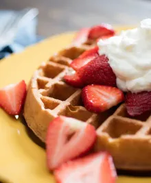 Overnight Brown-Butter Yeast-Raised Waffles