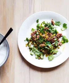 Spicy Lamb and Lentils With Herbs