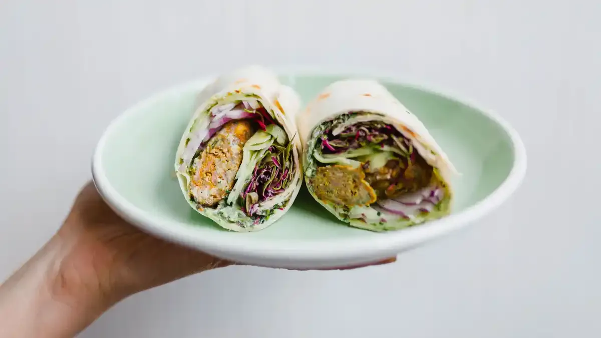 Spiced Lamb Wraps with Ramp Raita