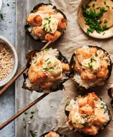 Viral TikTok Baked Salmon Sushi Cups
