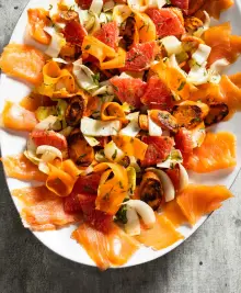 Carrot and Smoked Salmon Salad