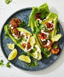 Cilantro-Lime Shrimp Wraps