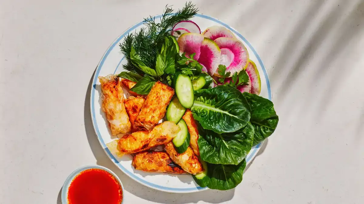 Rice Paper Salmon Rolls