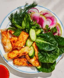 Rice Paper Salmon Rolls