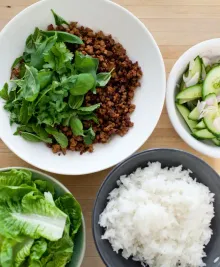 Crispy Thai Pork with Cucumber Salad