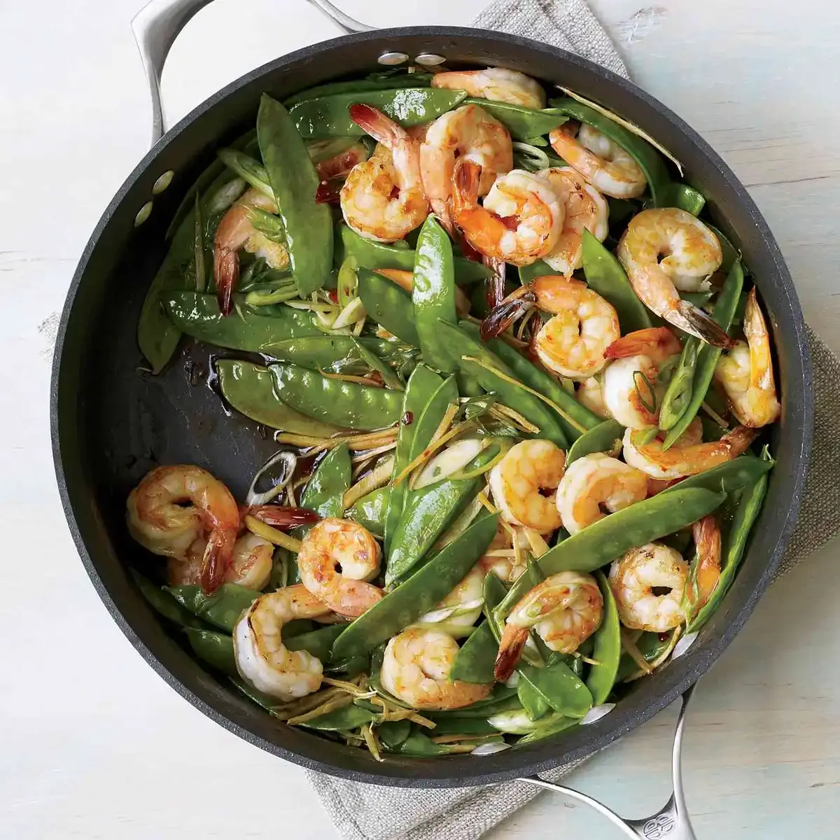 Gingered Stir-Fry with Shrimp and Snow Peas