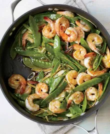 Gingered Stir-Fry with Shrimp and Snow Peas