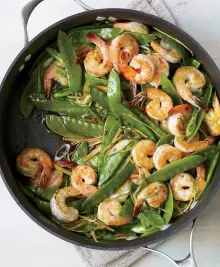 Gingered Stir-Fry with Shrimp and Snow Peas