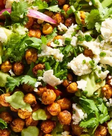 Crispy Chili-Lime Chickpea Salad