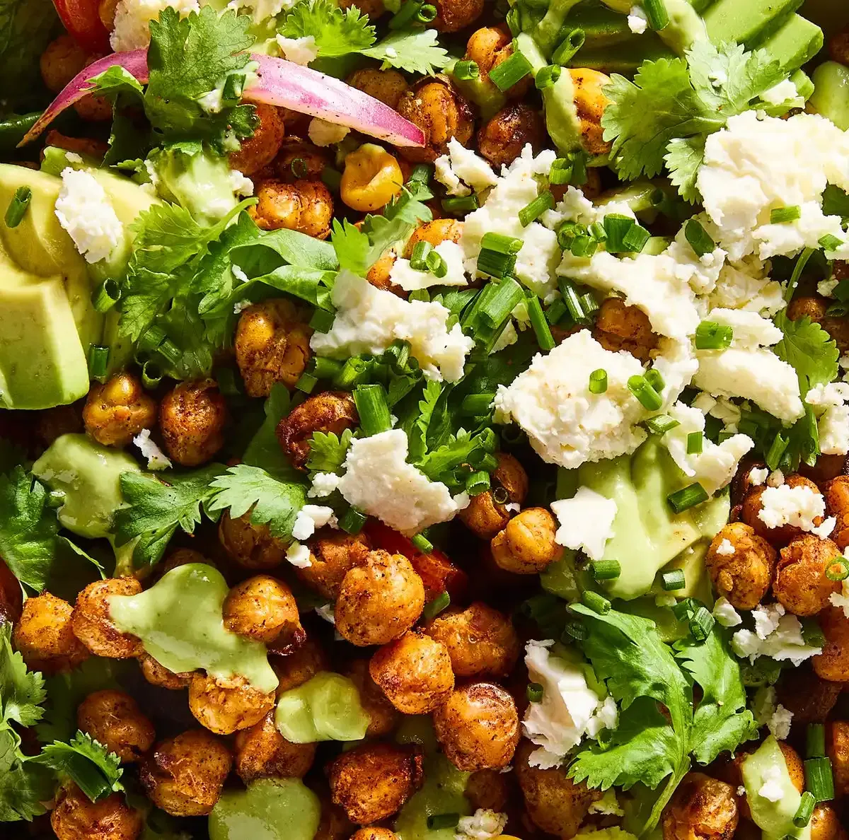 Crispy Chili-Lime Chickpea Salad