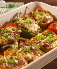 Sloppy Joe Stuffed Peppers