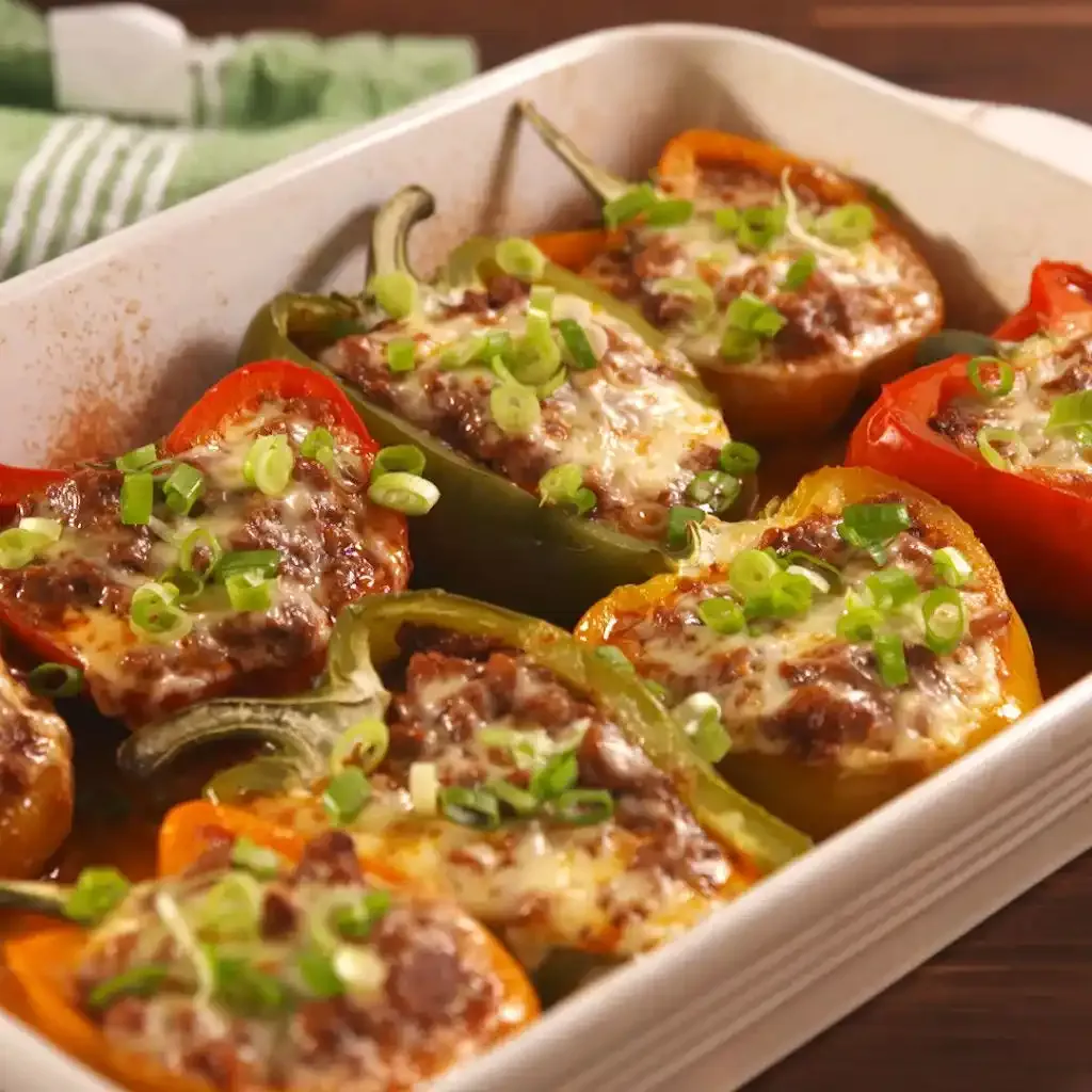 Sloppy Joe Stuffed Peppers