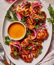 Honey Harissa Chicken Thighs