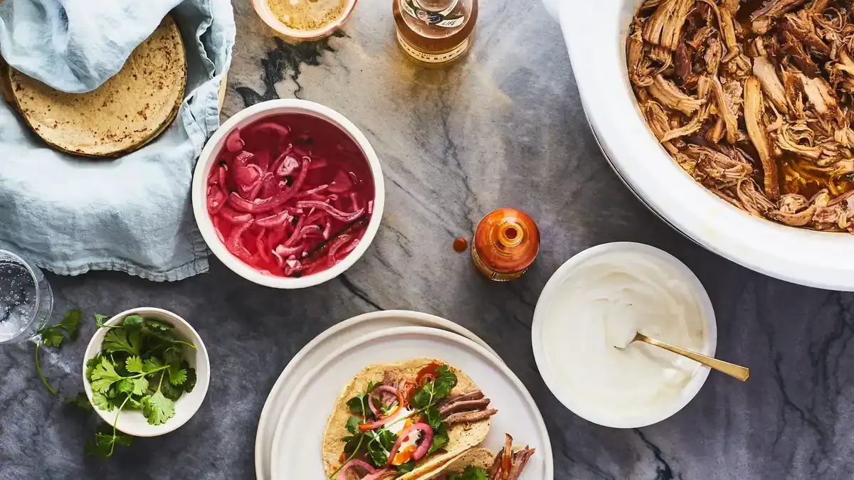 Slow-Cooker Chipotle-Orange Pork Tacos