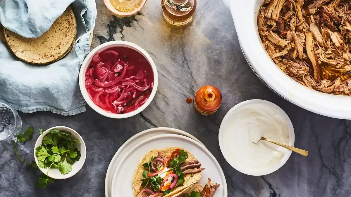 Slow-Cooker Chipotle-Orange Pork Tacos