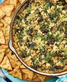 Spanakopita-Inspired Skillet Beans